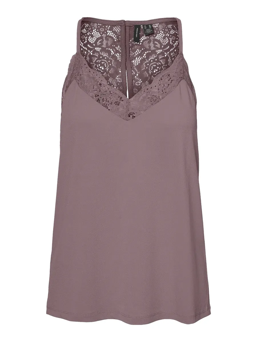 

Кружевной топ Vero Moda "VMANA S/L LACE TOP", красный