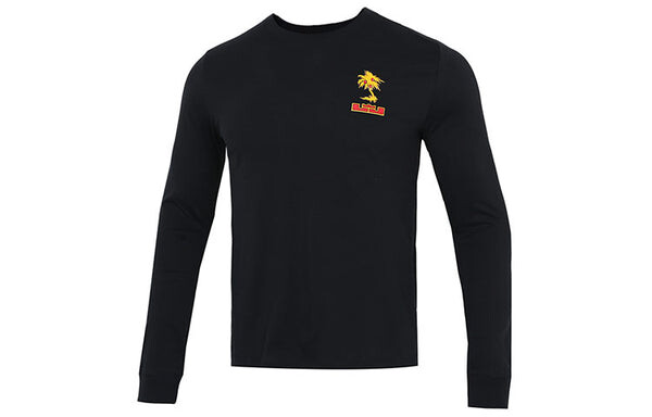 Футболка men's lebron sfg basketball sports printing round neck long sleeves black t-shirt Nike, черный — фото 2