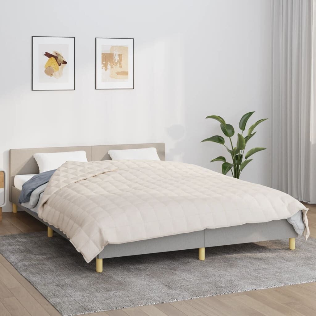 

Одеяло утяжеленное светло-кремовое 200х225 см, ткань 9 кг. DKD HOME DECOR