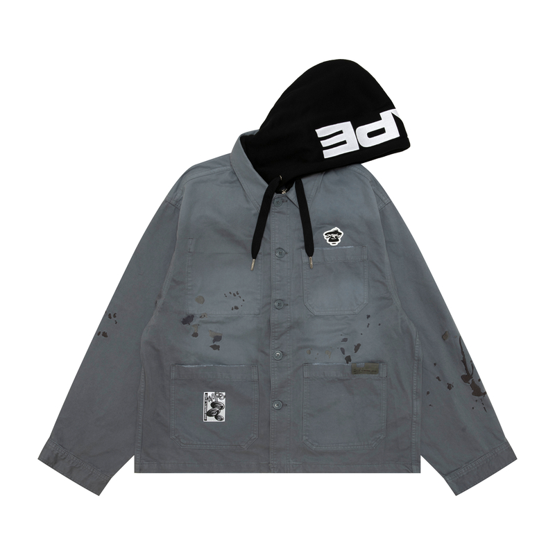 

Aape Куртка с нашивкой логотипа, Medium Gray GYX