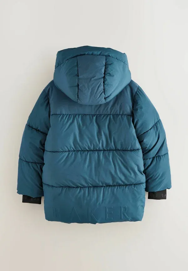 Пуховик зимний с водоотталкивающей пропиткой Regular fit Baker By Ted Baker, синий — фото 3