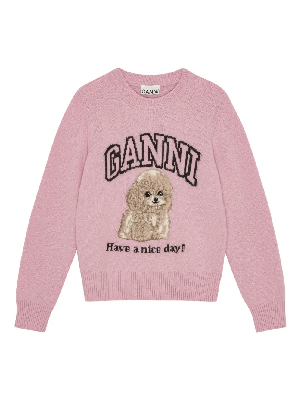 

Свитер Dog GANNI, розовый
