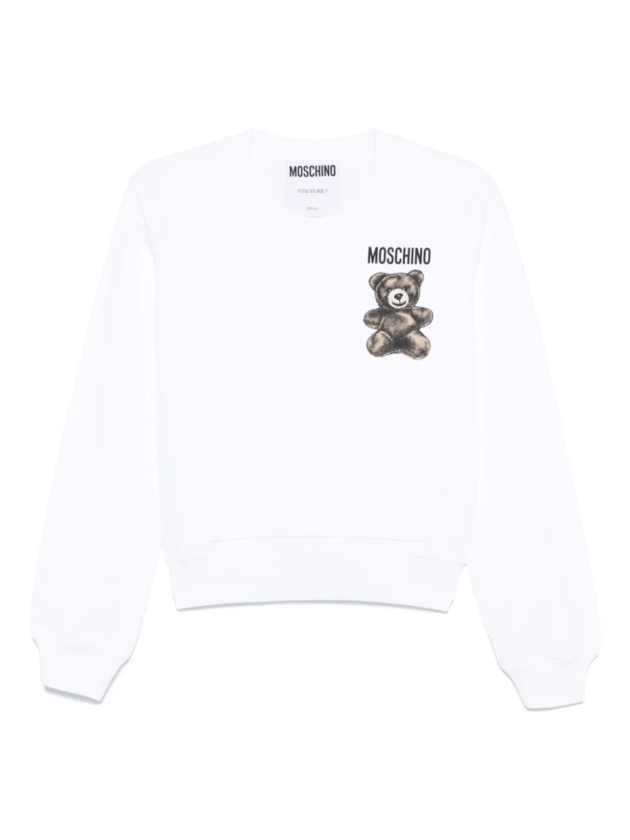 

Толстовка с плюшевым мишкой Moschino, белый