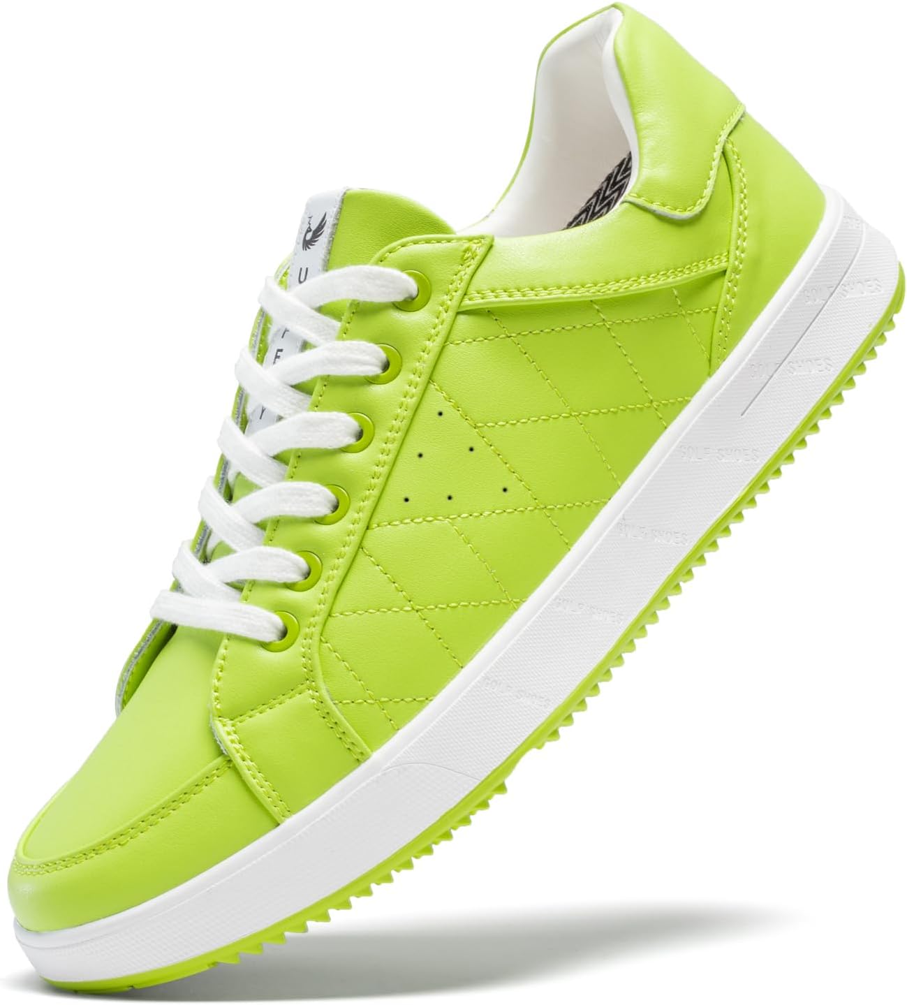 

Мужские гольф-туфли профессиональные без шипов кожаные кроссовки низкие легкие удобные шнуровка прогулочные туфли для мужчин U.Ofeiy, зеленый