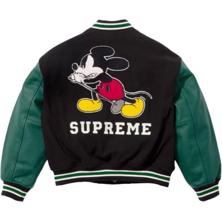 Numbernine x, fw25 week8 varsity jacket куртка unisex Supreme, красный — фото 4