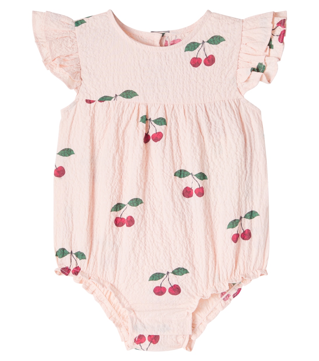 

Боди из хлопка с принтом Baby Elin Konges Sløjd, Ma Grande Cerise Pink