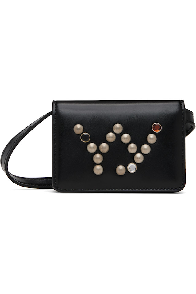 

Кошелек с микрозаклепками Open Yy, черный