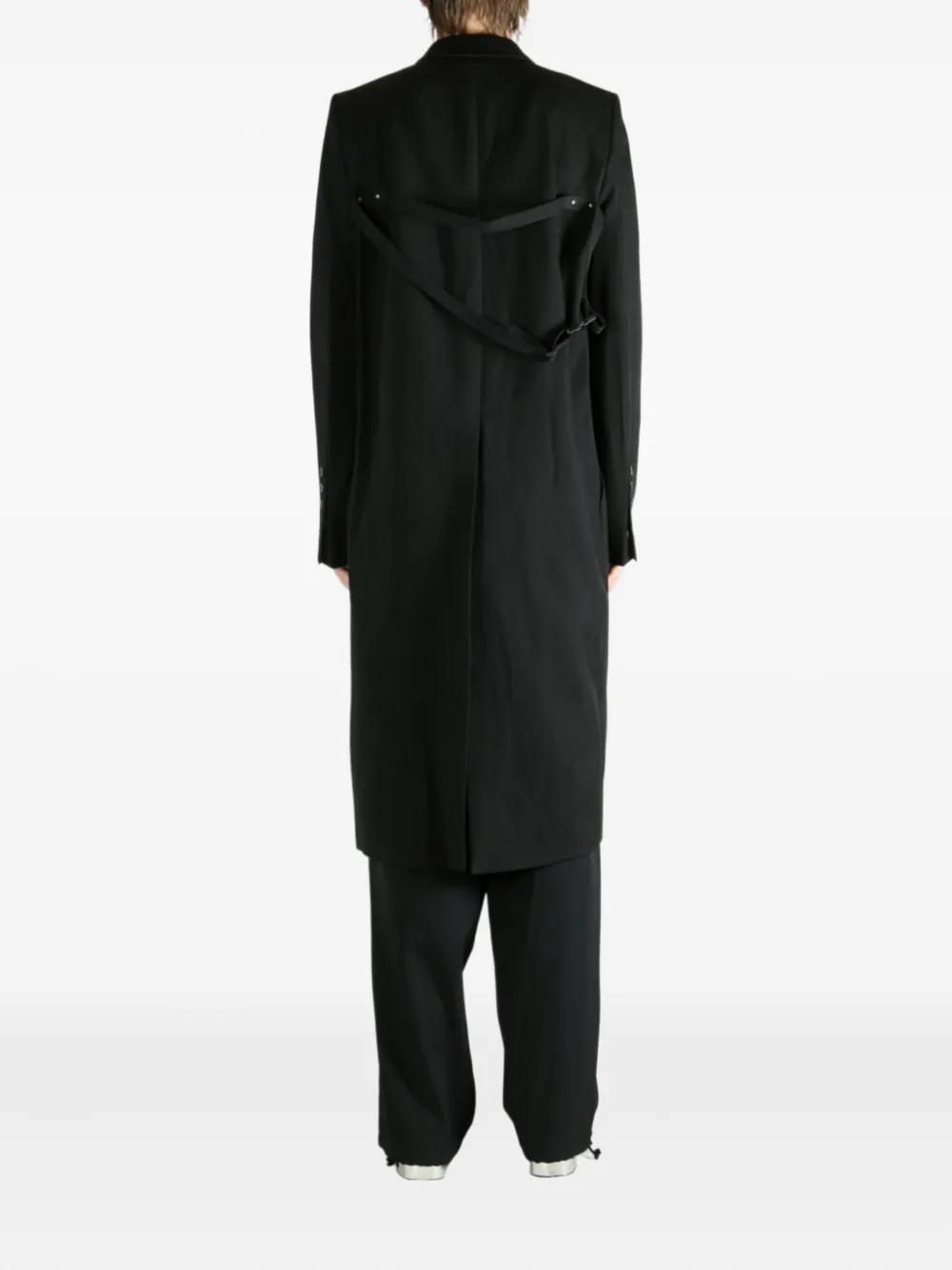Однобортное пальто Rick Owens, черный — фото 4