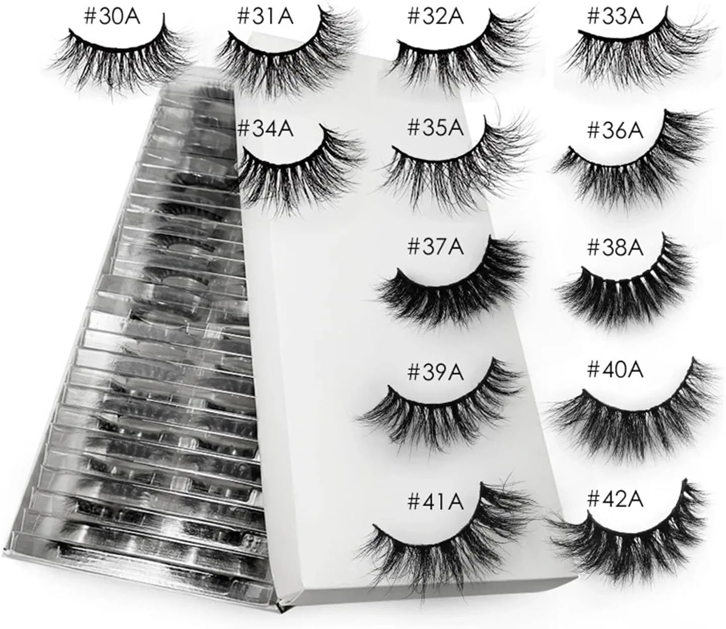 Ресницы UAMOU 3D Mink Lashes, 20 пар, черные