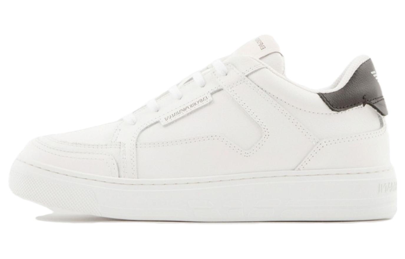 

Кроссовки EMPORIO ARMANI Skateboarding Shoes Women's Low-top White, белый