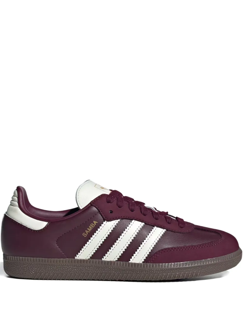 Кроссовки Samba OG Maroon Off White Gum Adidas, красный
