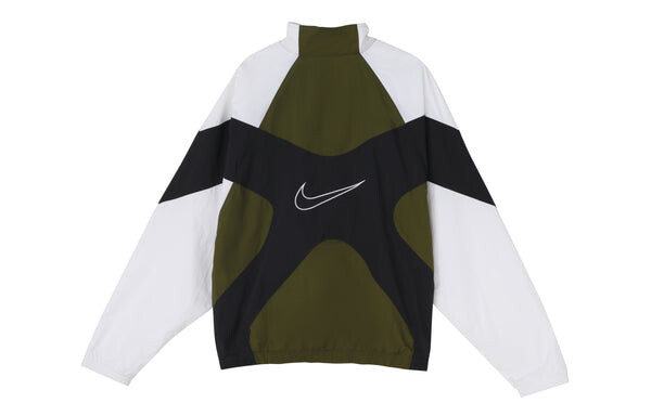 Куртка Nike Sportswear Woven Jacket Sports Athleisure Running Jogging Army green, зеленый — фото 2