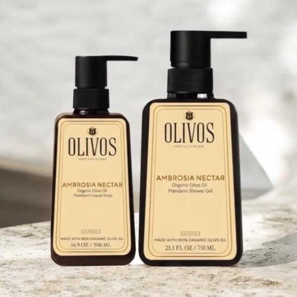 Набор OLIVOS Mandarin: органическое жидкое мыло и гель для душа Olivos — фото 4
