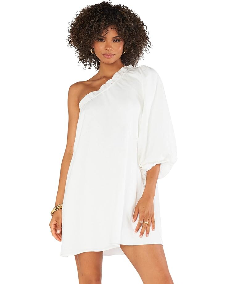 

Платье Show Me Your Mumu High Volume Mini, цвет White Linen
