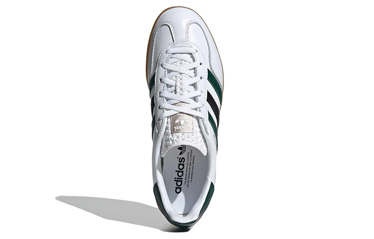 Женские кроссовки для скейтбординга adidas originals Gazelle, Белый, зеленый, черный — фото 4