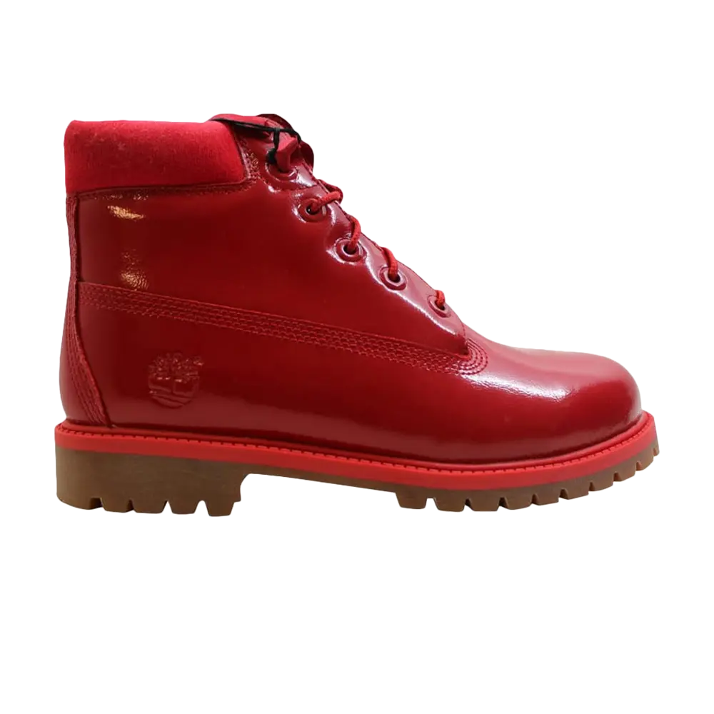 Ботинки водонепроницаемые Timberland Premium 6 Inch Junior, красный