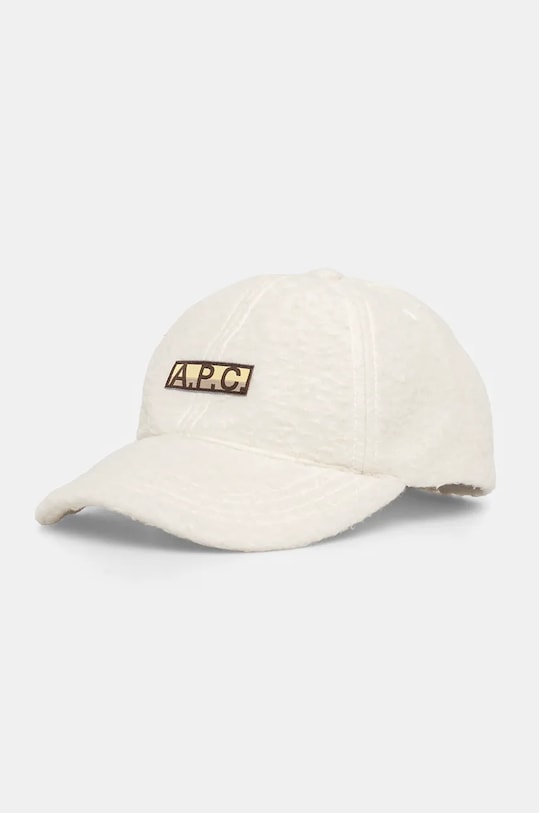 

Бейсболка с козырьком с добавлением шерсти casquette charlie polaire A.P.C., белый