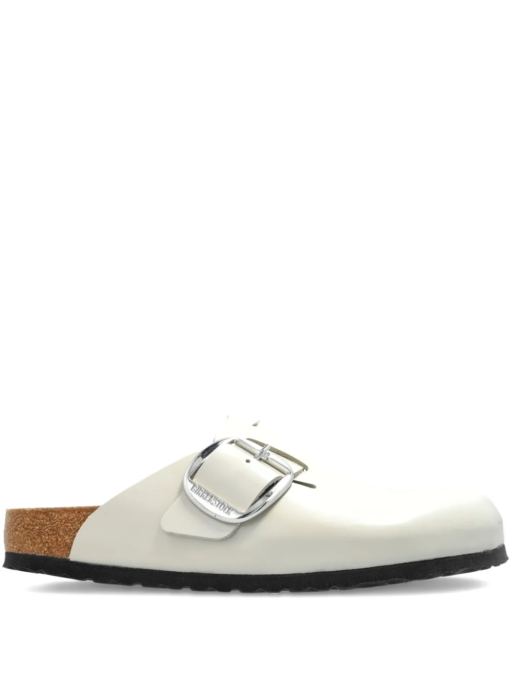Сабо Boston Big Buckle из кожи BIRKENSTOCK, нейтральный