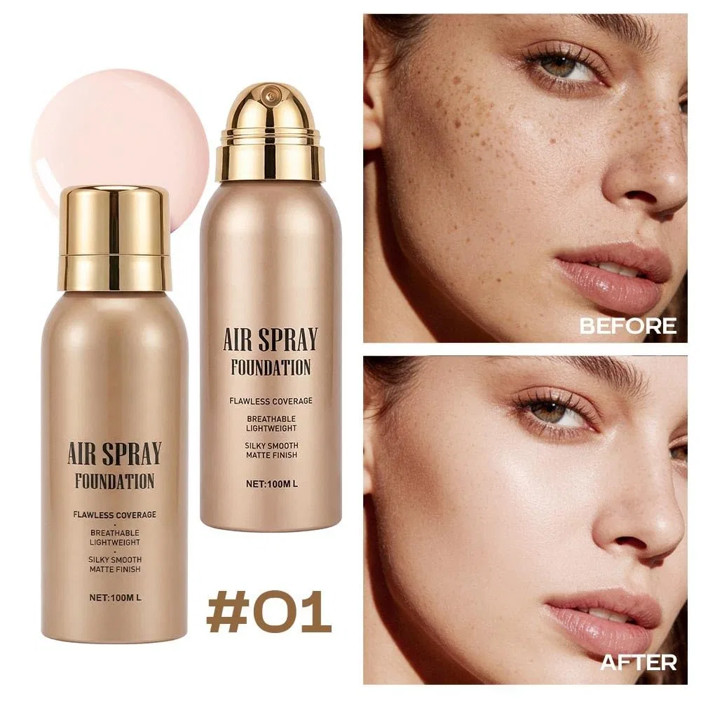 Тональный крем-спрей Air Spray Foundation с полным покрытием (оттенок 01) Generisch, 01 — фото 2