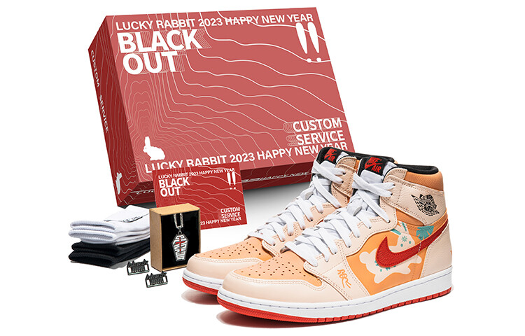 

Кроссовки Air Jordan 1 Vintage Basketball Shoes Women's High-Top Orange Red