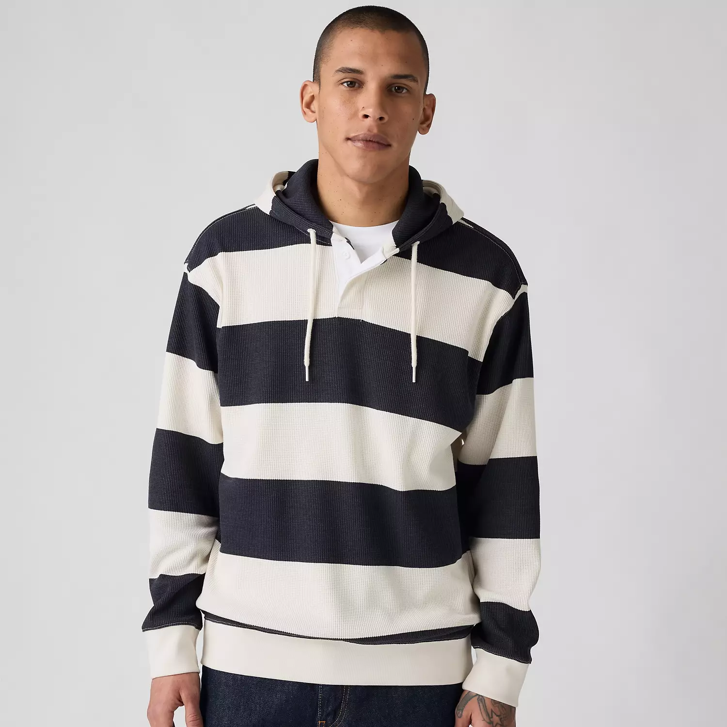 

Толстовка с капюшоном для регби с термоизоляцией Levi's, цвет Varsity Navy Blazer - Blue