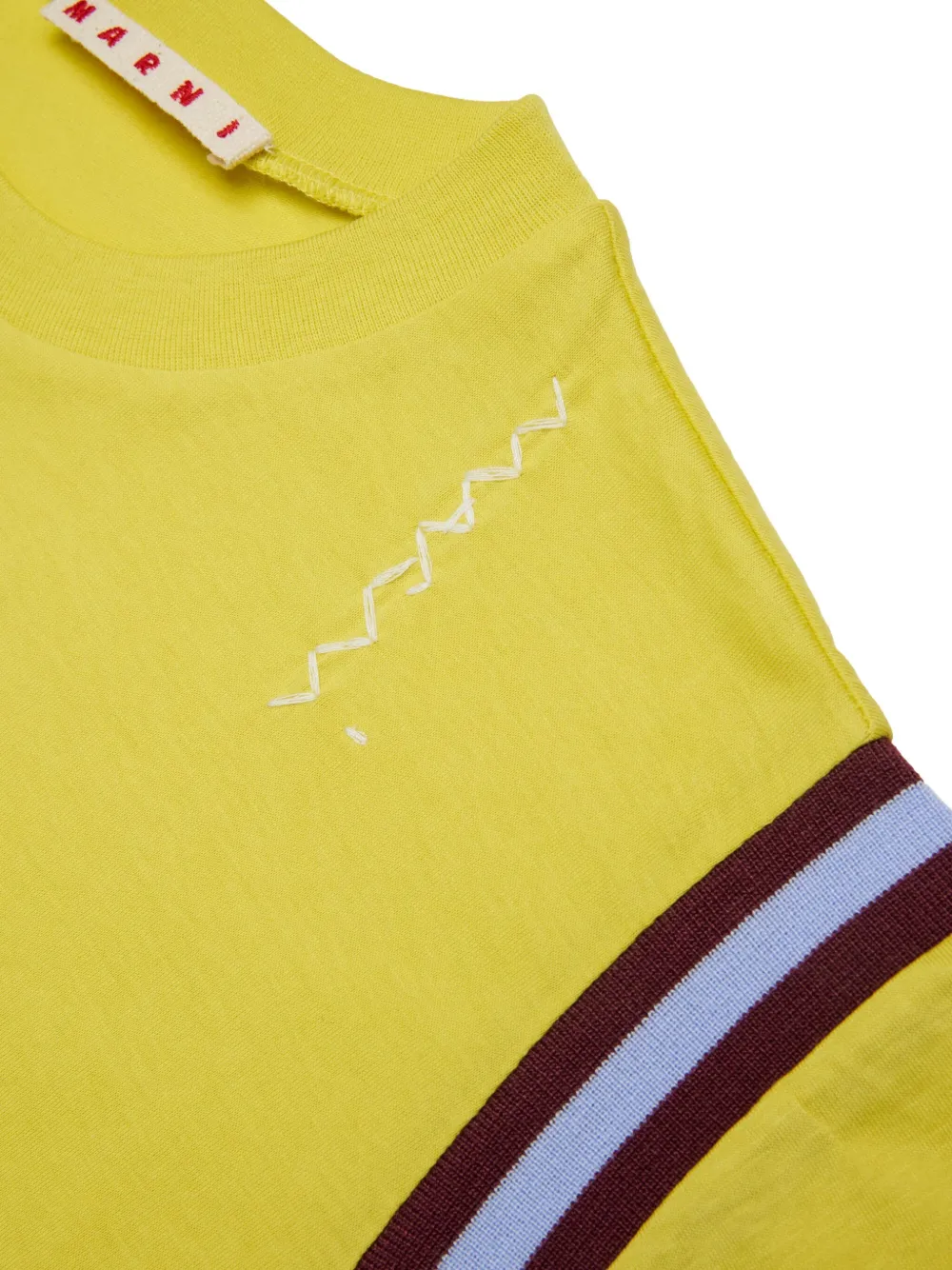 Базовая футболка Marni Kids, желтый — фото 4
