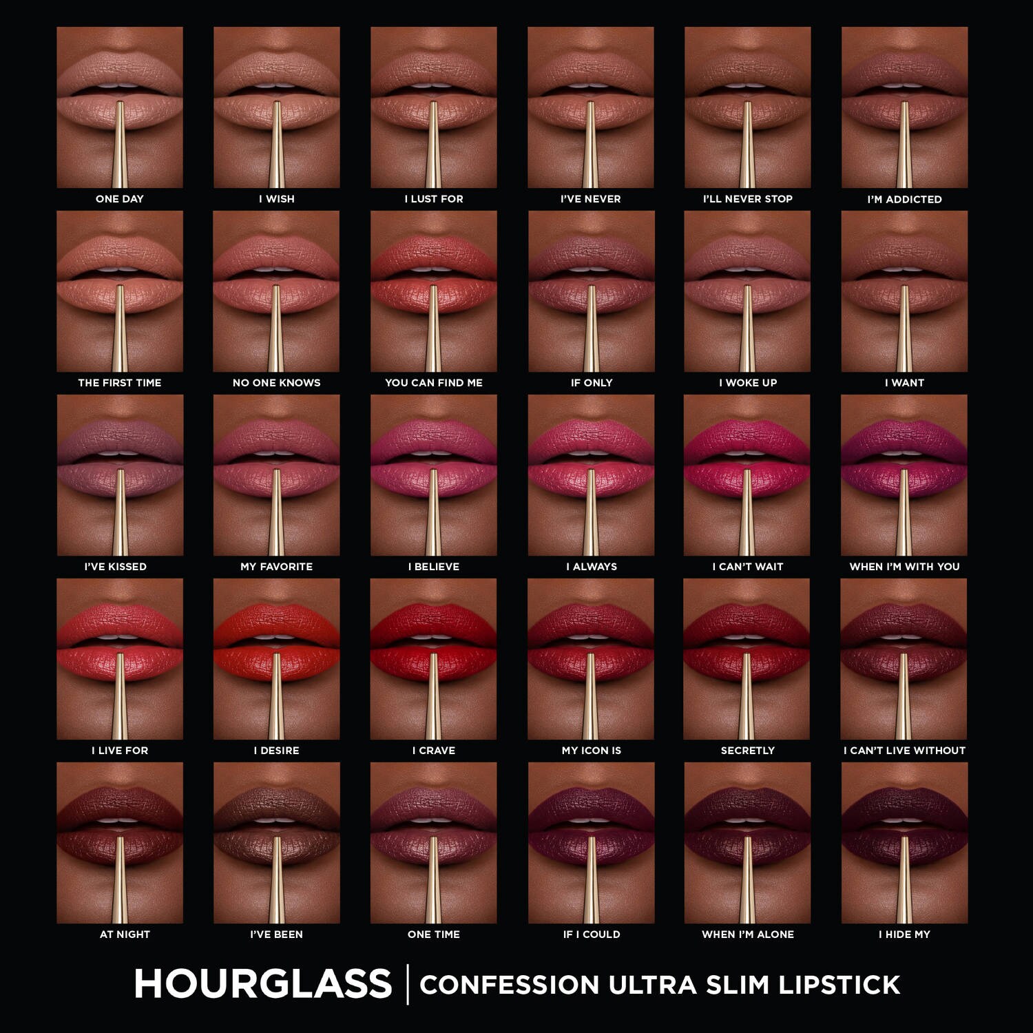 Помада многоразового использования Confession Ultra Slim High Intensity Hourglass, I feel (0,9 g) — фото 2