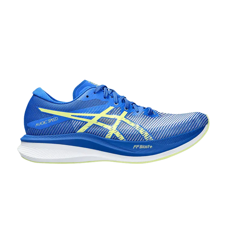 

Кроссовки ASICS Magic Speed 3 Wide 'Illusion Blue Glow Yellow', синий