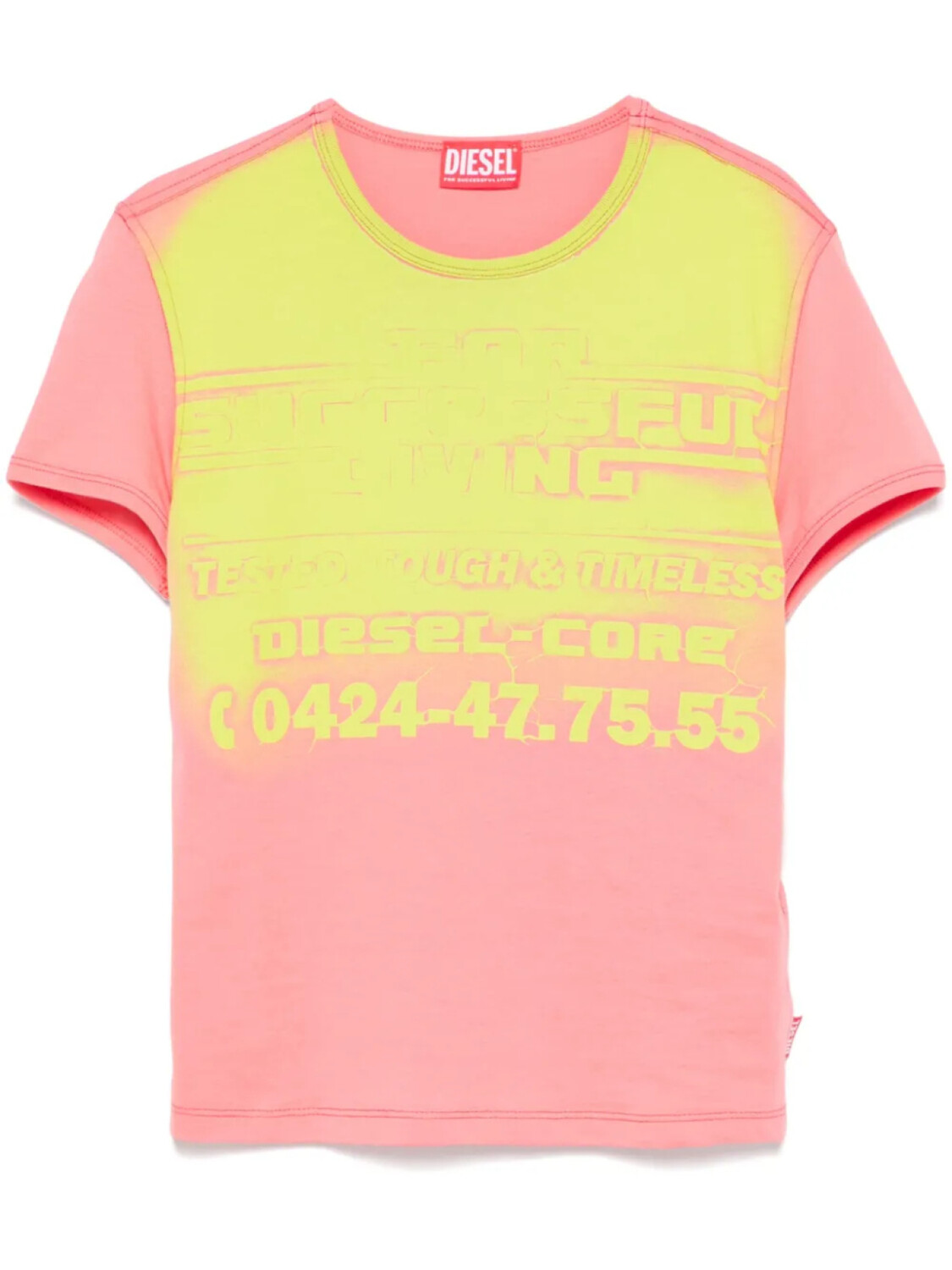 

Футболка Diesel Uncutie, розовый