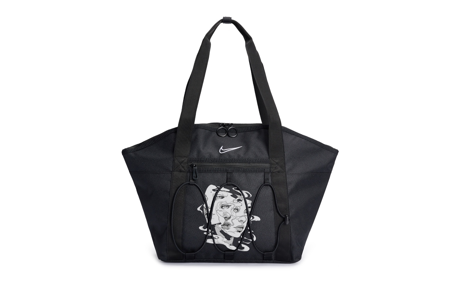 

Nike Тканевая наплечная сумка унисекс черная, Multifaceted Face