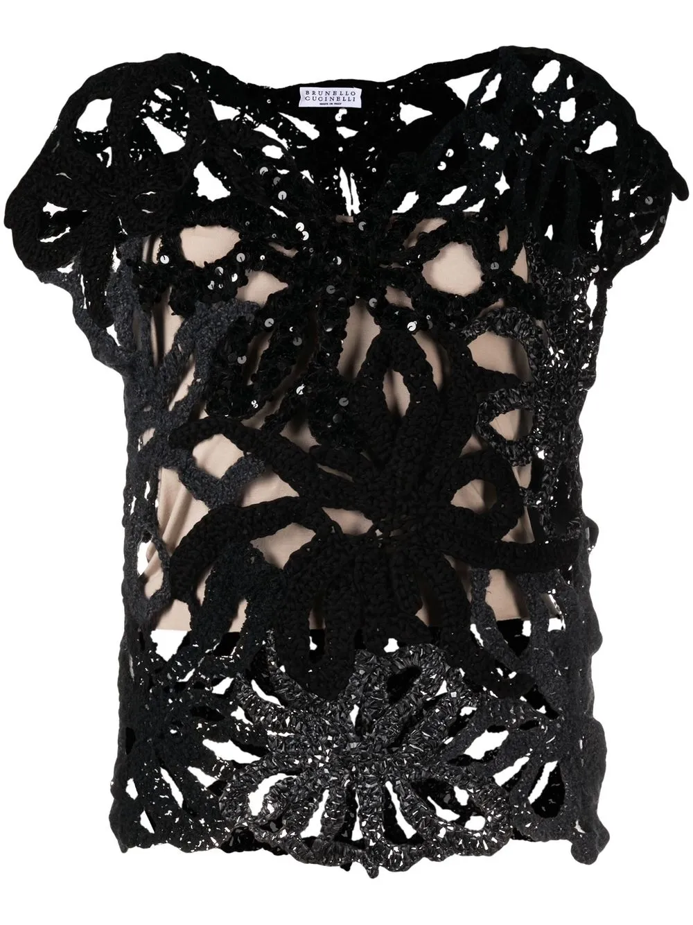 

Топ рыхлой вязки Brunello Cucinelli, черный