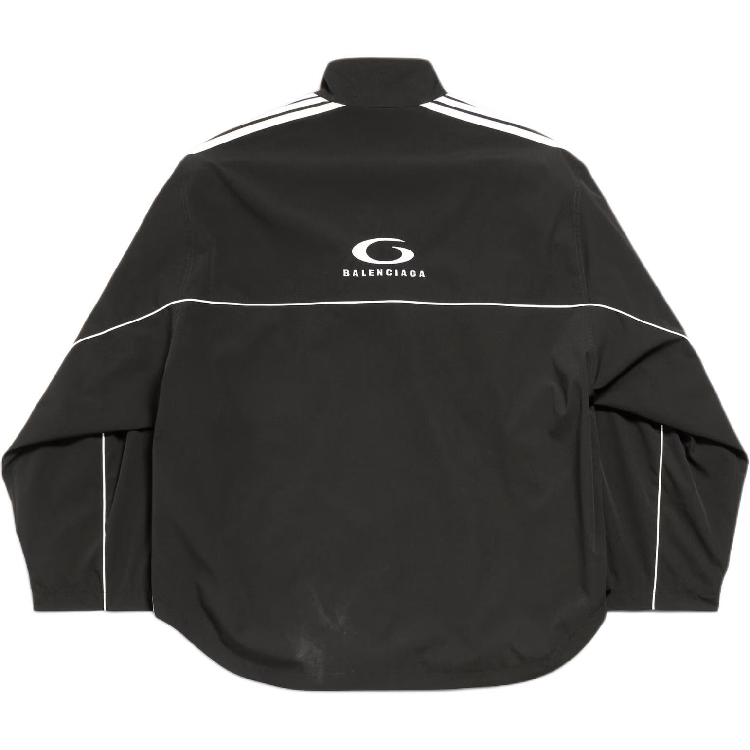 Balenciaga Большая курта для спортивного костюма, Black — фото 3