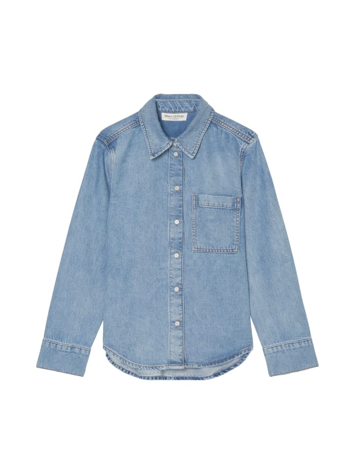 

Блуза Marc O'Polo regular, цвет light blue destroy wash