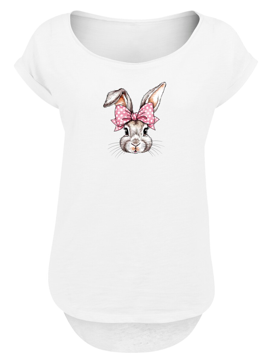 

Рубашка F4NT4STIC Niedlicher Hase Mit Schleife, белый