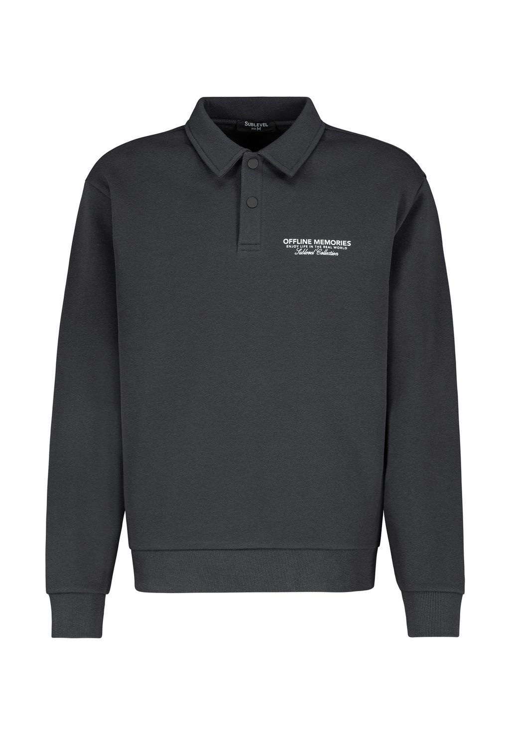 

Лонгслив Polo shirt Sublevel, темно-серый