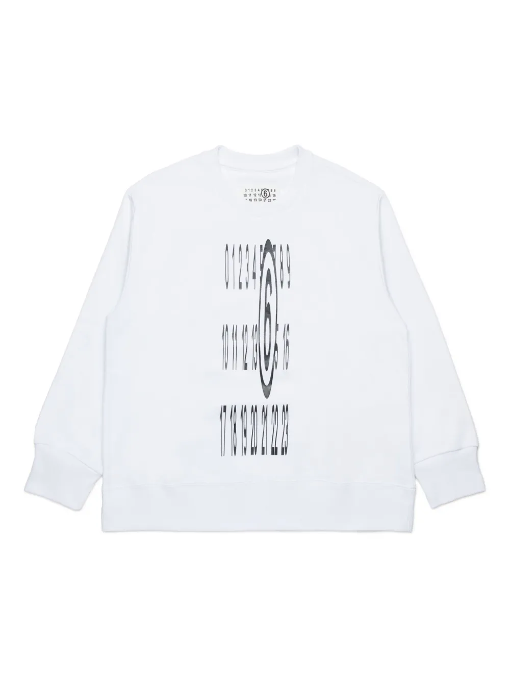 

Толстовка с логотипом MM6 Maison Margiela Kids, белый