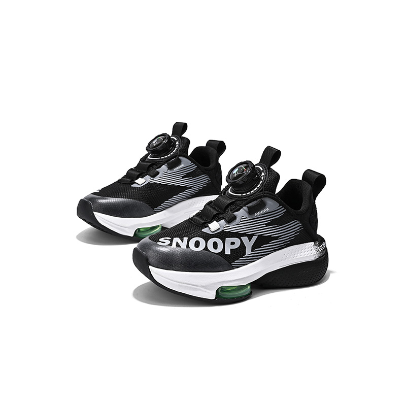 Детские кроссовки для бега Kids SNOOPY, черно-красные — фото 3