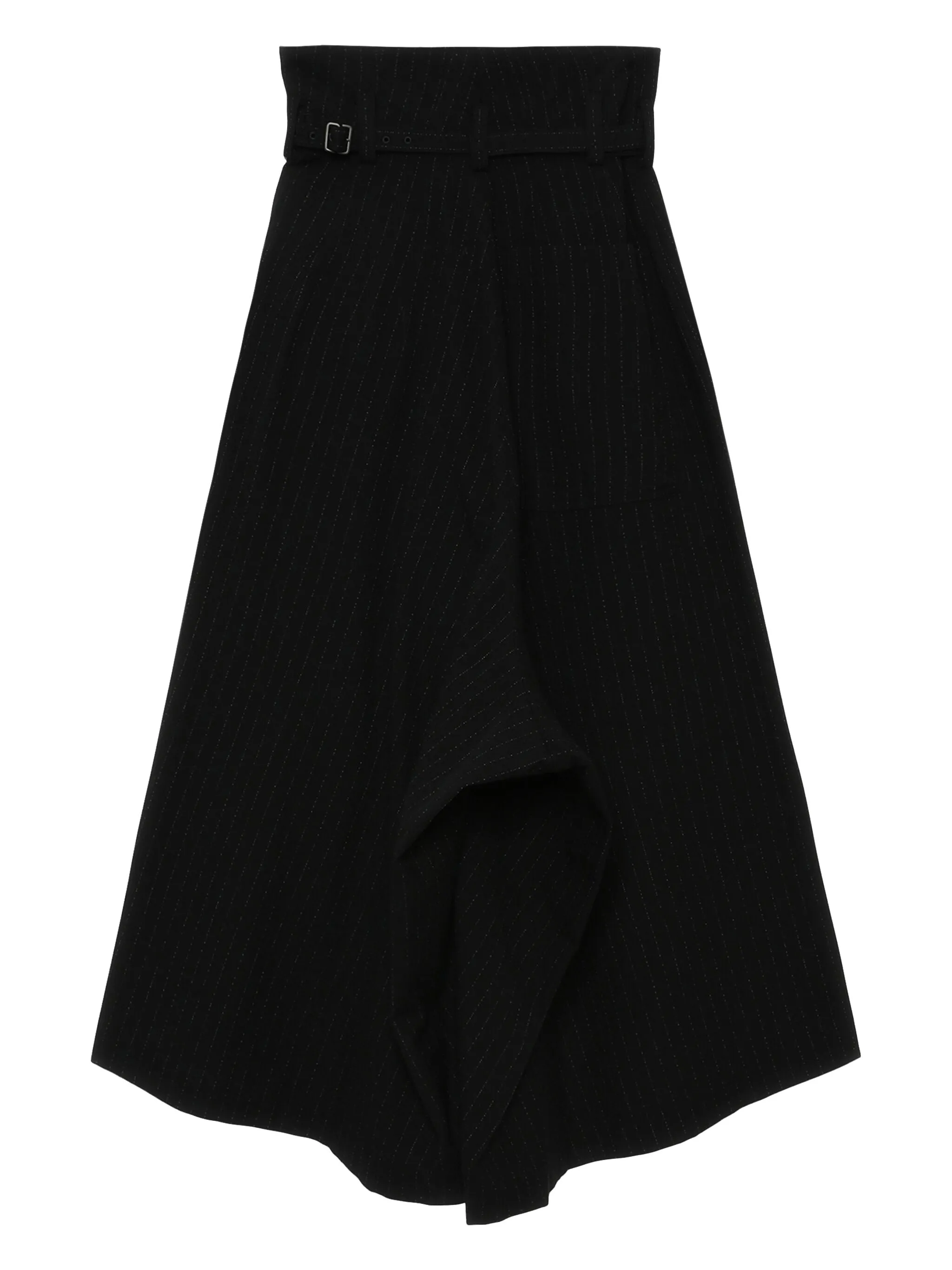 

Брюки палаццо в тонкую полоску Y'S, черный