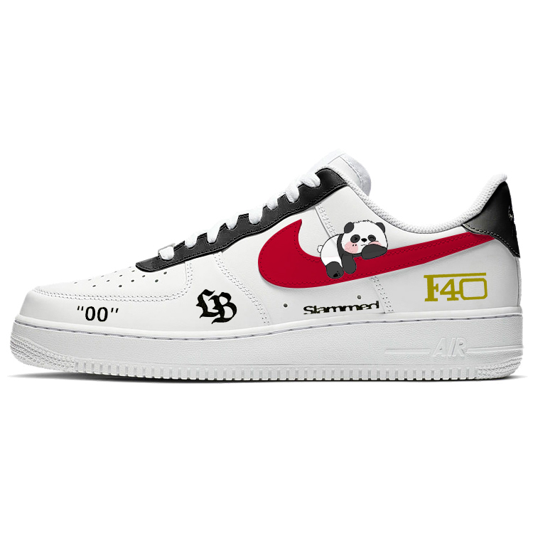 

Кроссовки Nike Air Force 1 Skateboarding Shoes Men Low-top White/red, белый