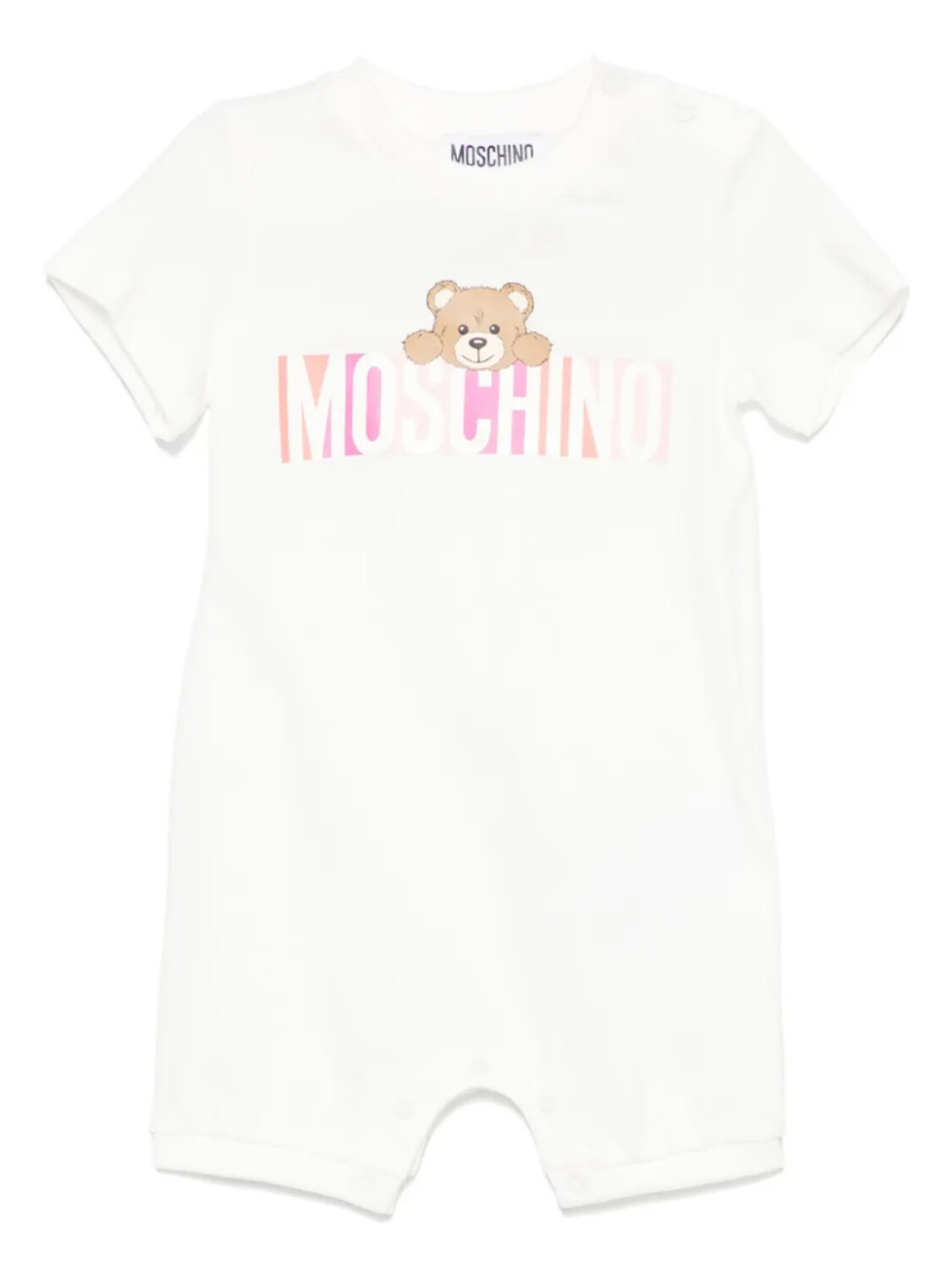 

Детский комбинезон с логотипом Moschino Kids, белый