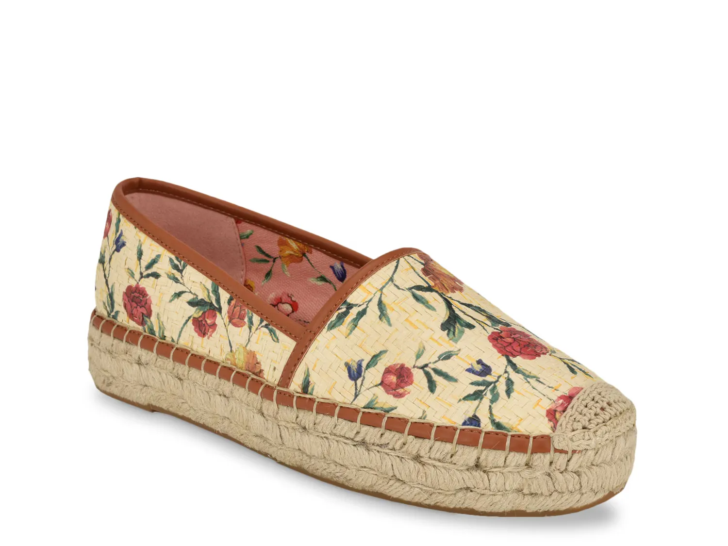 

Слипоны Joelyn Espadrille Slip-On Guess, цвет lightnatural_floralprint