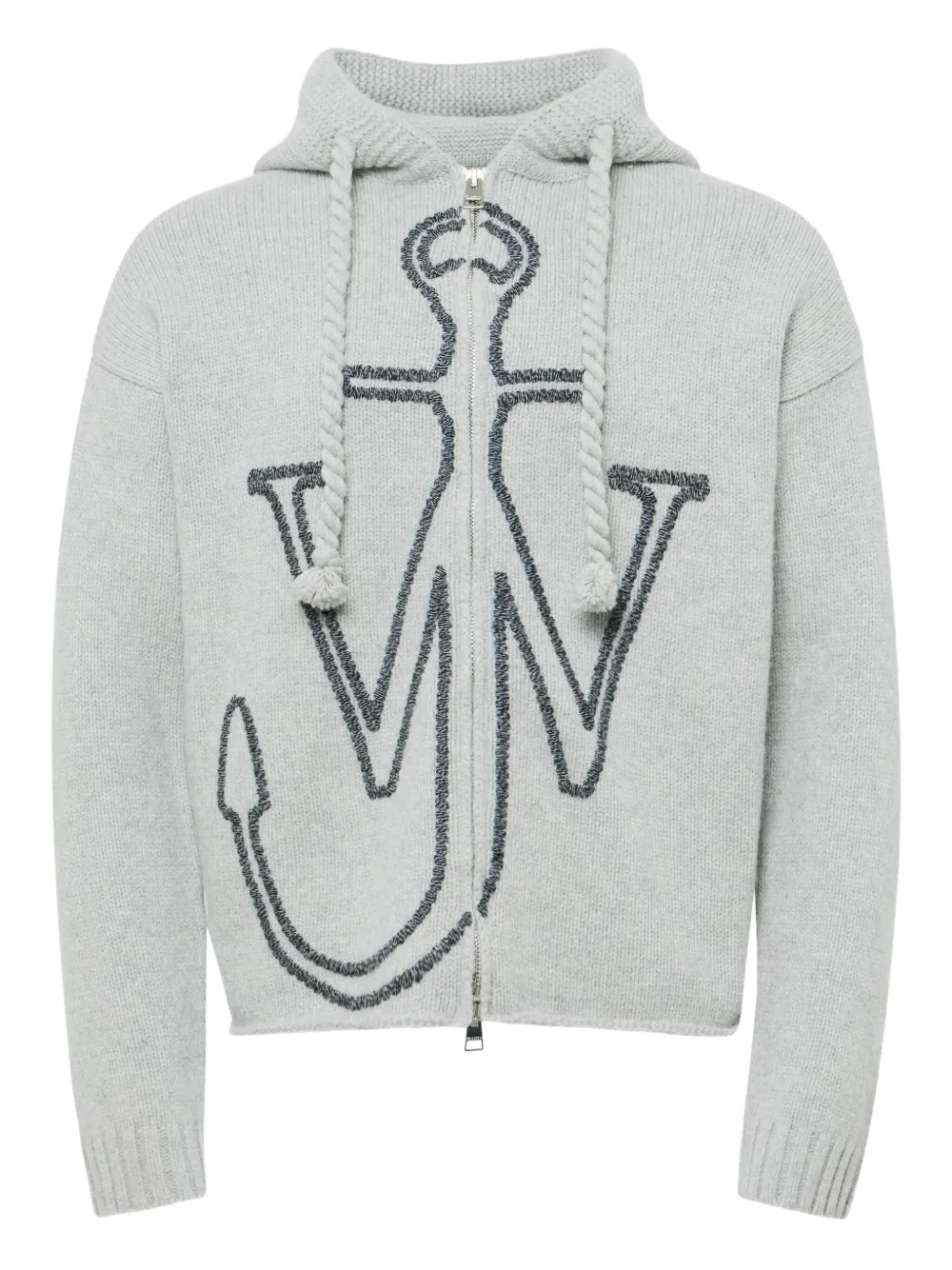 

Кардиган на молнии с логотипом Anchor JW ANDERSON, серый