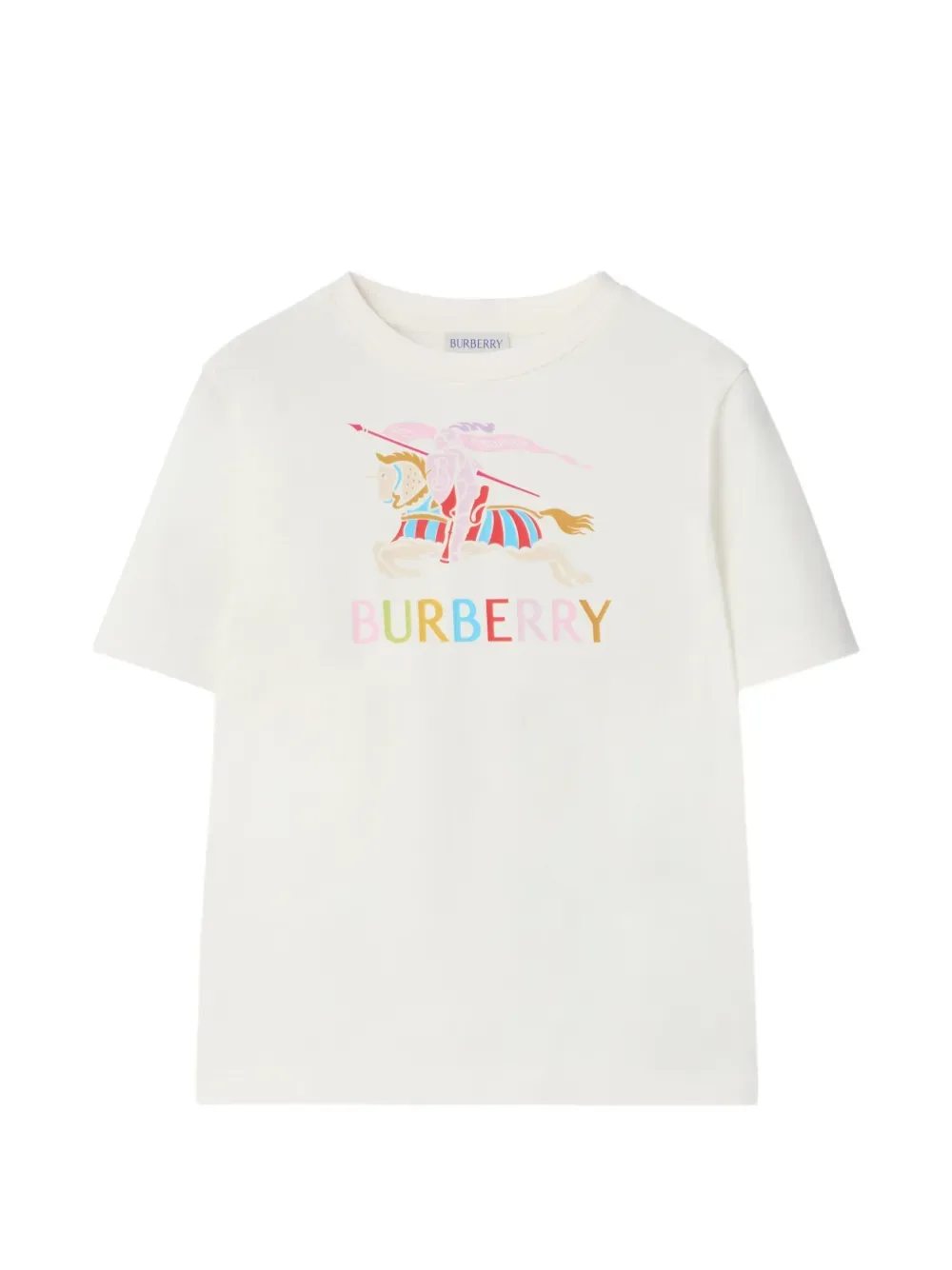 BURBERRY KIDS Многоцветная хлопковая футболка с монограммой EKD