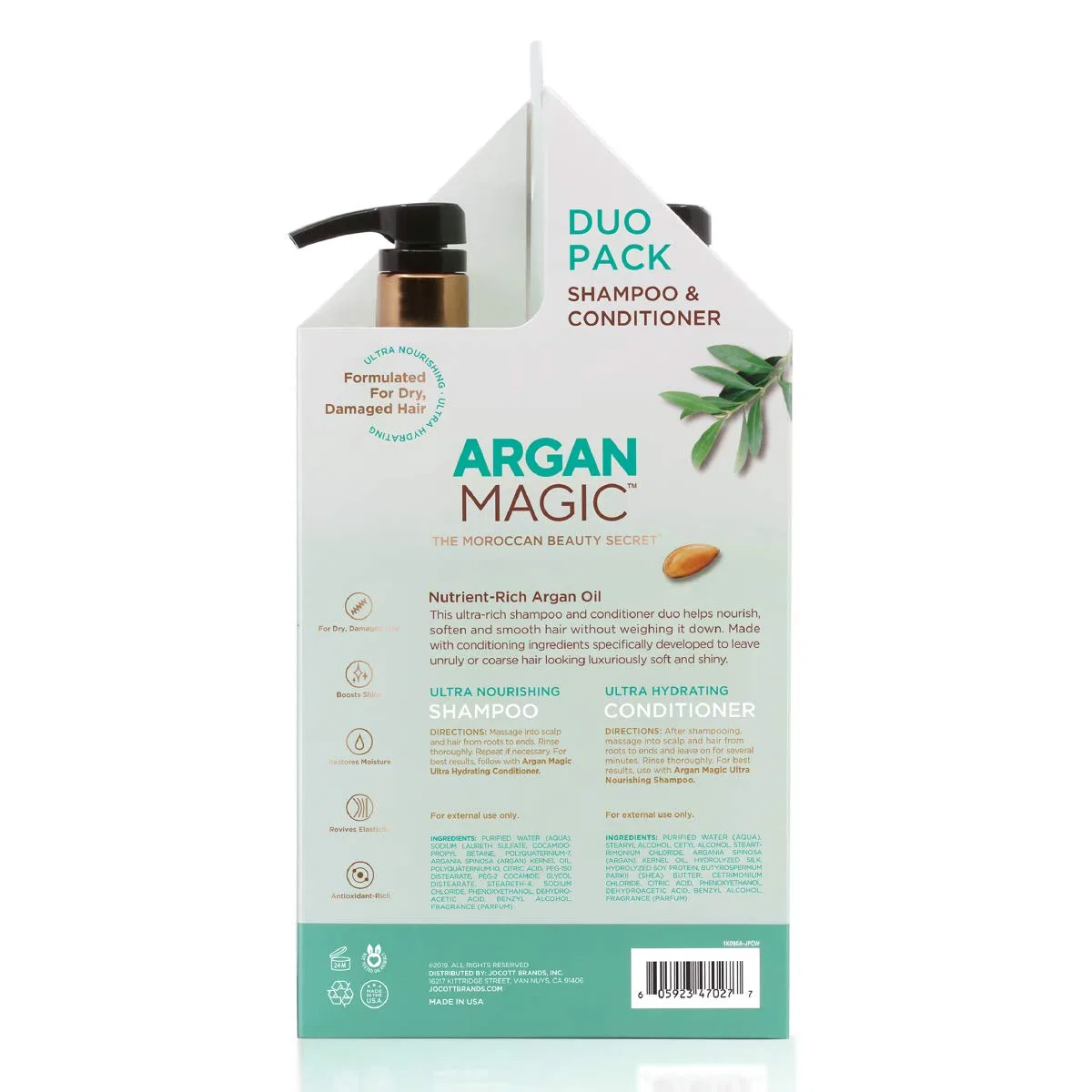 Набор шампуня и кондиционера Argan Magic The Moroccan Beauty Secret, 2 x 946 мл Argan Magic — фото 3