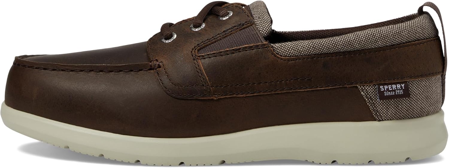 Мужские слипоны Sperry, Bowrider Plushstep с тремя отверстиями, коричневый — фото 4