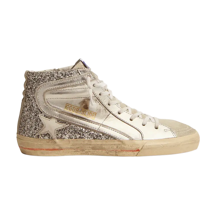 Кроссовки Golden Goose Wmns Slide Sneaker, серебряный