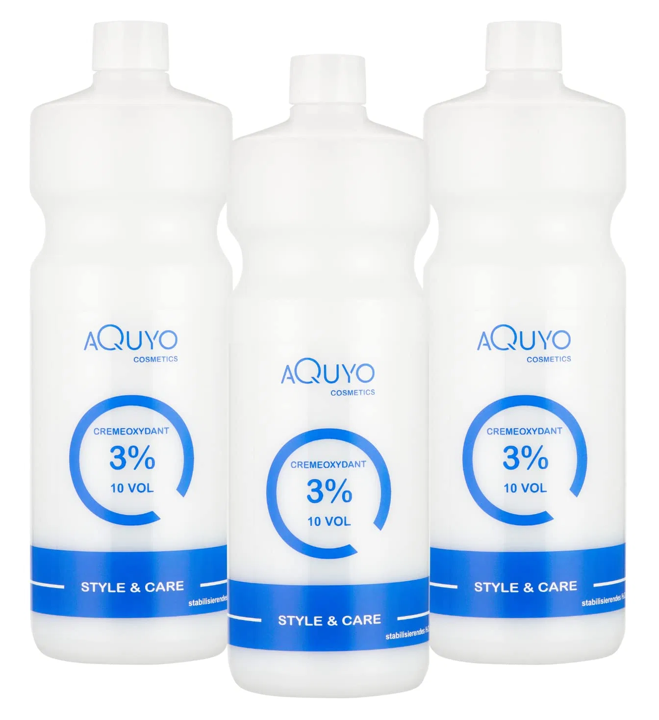 Крем-оксидант 3% (10 объемов) для окрашивания волос (3 шт.) Aquyo Cosmetics