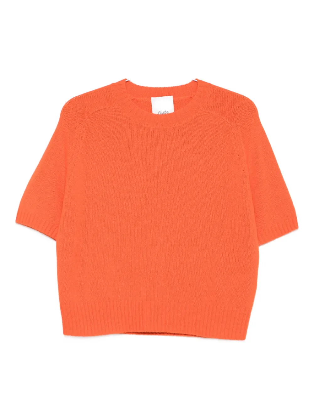 

Короткий свитер с короткими рукавами ALLUDE, оранжевый