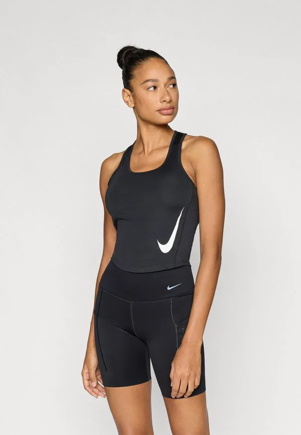 Майка для бега tempo Nike Performance, Black/Reflective Silver-Coloured/White