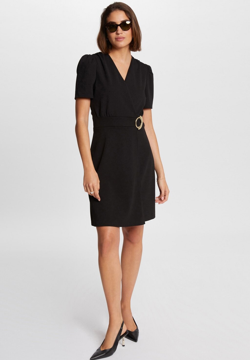 

Платье из джерси DRAPED WAISTED MINI Morgan, черный